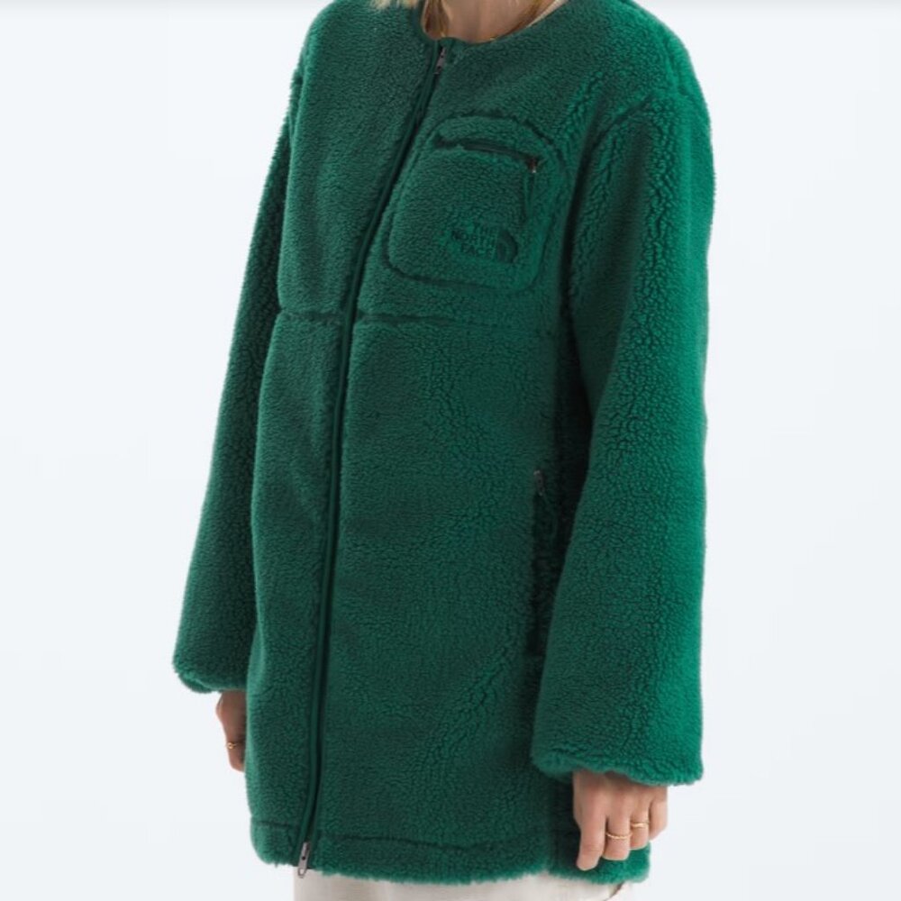 North Face Women's Extreme Pile Coat Evergreen size XXL